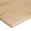 vidaXL Banco da Lavoro 80x60x(71,5-98) cm Legno Massello Rovere