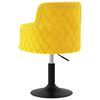 vidaXL Sedie da Pranzo Girevoli 2 pz Giallo Senape in Velluto