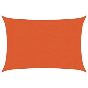 vidaXL Vela Parasole 160 g/m&sup2; Arancione 3x4 m in HDPE