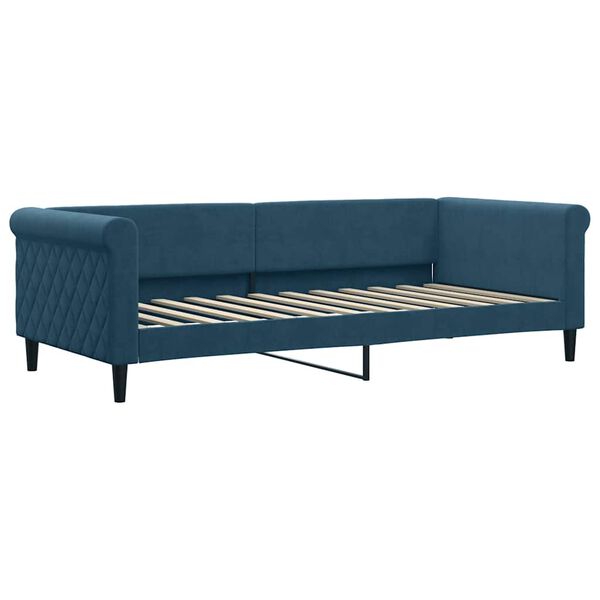 vidaXL Divano Letto con Letto Estraibile Blu 90x200 cm in Velluto