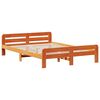 vidaXL Letto senza Materasso Marrone Cera 160x200 cm in Legno di Pino