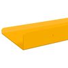 vidaXL Mensola sospesa 2 pcs Giallo senape 100 x 9 x 2,5 cm Acciaio