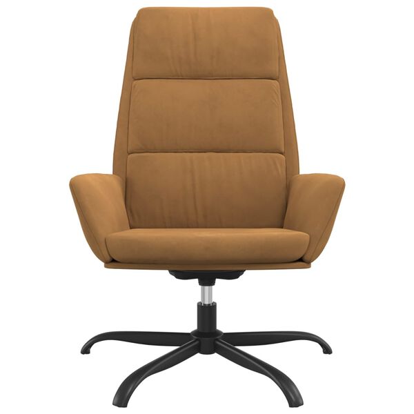 vidaXL Poltrona Relax Marrone in Velluto