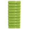 vidaXL Asciugamani SOLUND 10 pz Verde Mela 50x100 cm 600 g/m&sup2;