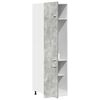vidaXL Mobile per Frigo “Lyon” Grigio Cemento 60x57x207 cm