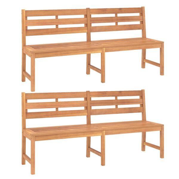 vidaXL Set da Pranzo per Giardino 3 pz in Legno Massello di Teak