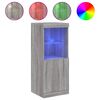 vidaXL Credenza con Luci LED Grigio Sonoma 41x37x100 cm