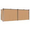 vidaXL Gazebo con Tende 6x3 cm Grigio Talpa in Acciaio