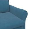 vidaXL poltrona Blu 76 x 94 x 102 cm Velluto
