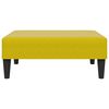 vidaXL Divano Letto 2 Posti con Sgabello Giallo in Velluto