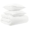 vidaXL Set di Piumoni 3 pz 200 x 200 cm Tutte le stagioni Bamb&ugrave; Bianco