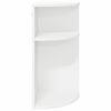 vidaXL Tavolino Bianco 29,6 x 29,6 x 60 cm Legno multistrato