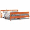 vidaXL Letto senza Materasso Marrone Cera 200x200 cm in Legno di Pino