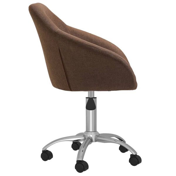 vidaXL Sedie da Pranzo Girevoli 6 pz Marroni in Tessuto