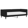 vidaXL Divano Letto con Materasso Nero 90x190 cm in Velluto