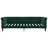 vidaXL Divano Letto con Materasso Verde Scuro 90x200 cm in Velluto