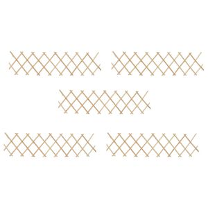 vidaXL Recinzione a Traliccio 5 pz in Legno di Abete 180x30 cm