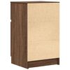 vidaXL Comodino Rovere Marrone 39x35x65 cm in Legno Multistrato