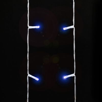 vidaXL Illuminazione per Albero di Natale 320 LED Blu 375 cm