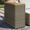 vidaXL Tavolino Giardino Piano in Legno Grigio 58x27,5x55cm Polyrattan
