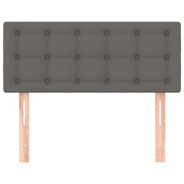 vidaXL Testiera Grigia 80x5x78/88 cm in Similpelle