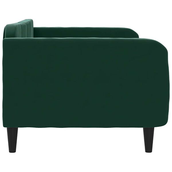 vidaXL Letto da Giorno Verde Scuro 100x200 cm in Velluto