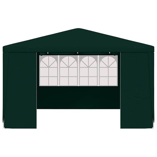 vidaXL Gazebo Professionale con Pareti 4x4 m Verde 90 g/m²
