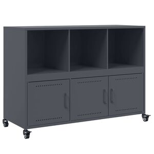 vidaXL Credenza Antracite 100,5x39x72 cm in Acciaio