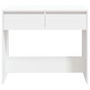 vidaXL Tavolo Consolle Bianco 89x41x76,5 cm in Acciaio