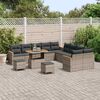 vidaXL Set Divano da Giardino 13 pcs Grigio polyrattan