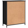 vidaXL Credenza Nera 70x30x80 cm in Legno Multistrato