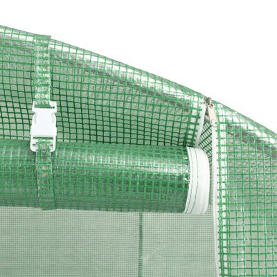vidaXL Serra con Telaio in Acciaio Verde 4 m² 2x2x2 m