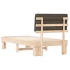 vidaXL Letto con Testiera Rivestita Talpa 80 x 200 cm Pino massello