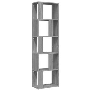 vidaXL Libreria Grigio Sonoma 45x24x160 cm in Legno Multistrato