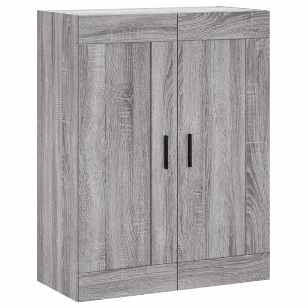 vidaXL Mobile a Parete Grigio Sonoma 69,5x34x90 cm Legno Multistrato
