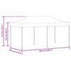 vidaXL Tenda Pieghevole Pop-Up 3x6 m Blu