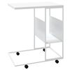 vidaXL Tavolino con Ruote Bianco 55x36x63,5cm in Legno Multistrato