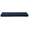 vidaXL Tappetini per scale autoadesivi 15 pz 65x21x4 cm blu navy bordo rettangolare