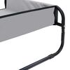vidaXL Letto per Cani Grigio chiaro 70 x 70 x 28,5 cm Acciaio