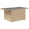 vidaXL Set Divano da Giardino 5 pz con Cuscini Beige in Polyrattan