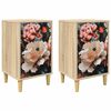 vidaXL Armadio da Notte BORNE 2 pz Rovere Sonoma 36 x 33 x 60 cm