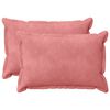 vidaXL Federa 2 pcs HOUTEN Rosa 40 x 60 cm Velluto