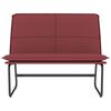 vidaXL Panca Rosso Vino 100x75x76 cm in Similpelle