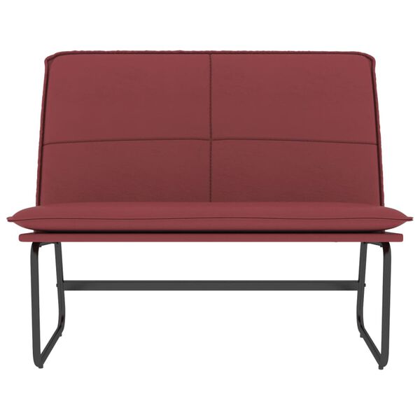 vidaXL Panca Rosso Vino 100x75x76 cm in Similpelle
