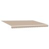 vidaXL Tenda da Sole Beige 450 x 300 x 165 cm Poliestere e Metallo