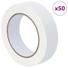vidaXL Nastri Adesivi per Pittori 50 pcs Bianco 30mm x 50m Carta