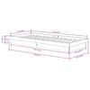 vidaXL Giroletto in Legno Massello Nero 75x190 cm Small Single