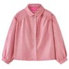 vidaXL Camicetta da Bambina con Maniche a Lanterna Rosa Antico 92