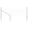vidaXL Palo della recinzione Argento 50 x 0,4 m (rete 13 mm) Acciaio