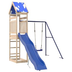 vidaXL Set da Gioco da Esterno in Legno Massello di Pino